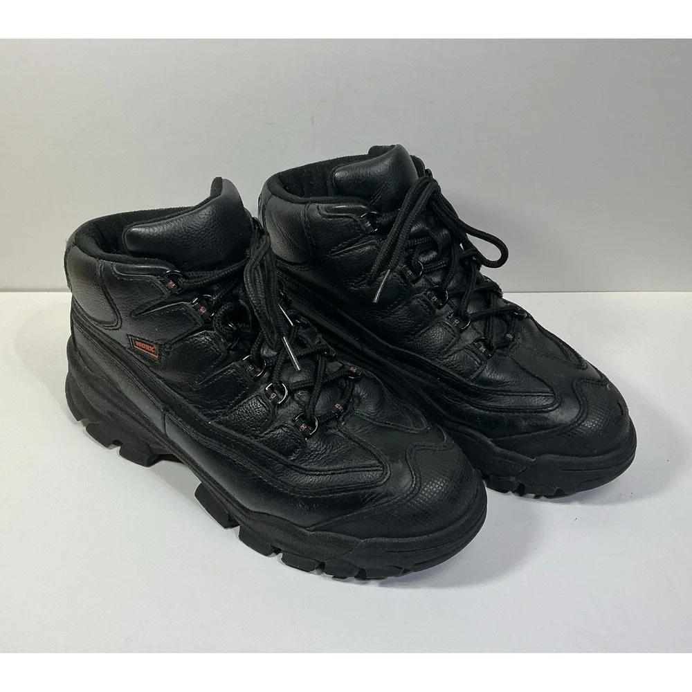 WORX by Red Wing Ankle Work Boots Men's 5501 Sz 9WW Black ASTM Steel Toe